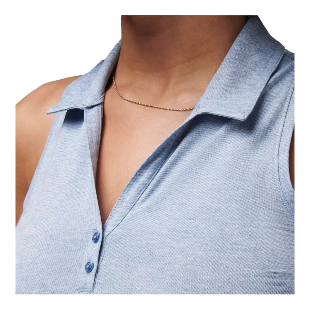 Travis Mathew Women's Featherweight Active Sleeveless Polo - Image 4