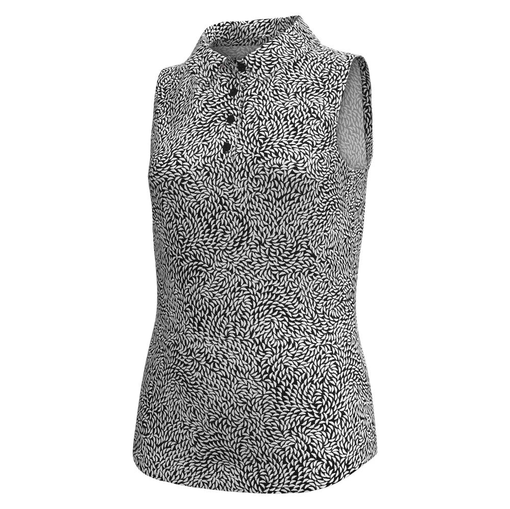 Under Armour Junior Girls Blade Print Golf Polo - Image 3