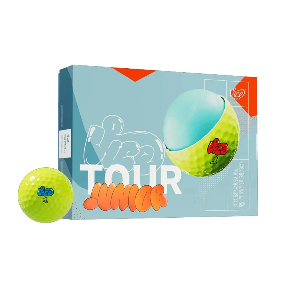 Vice Golf Junior Tour Golf Balls - Yellow