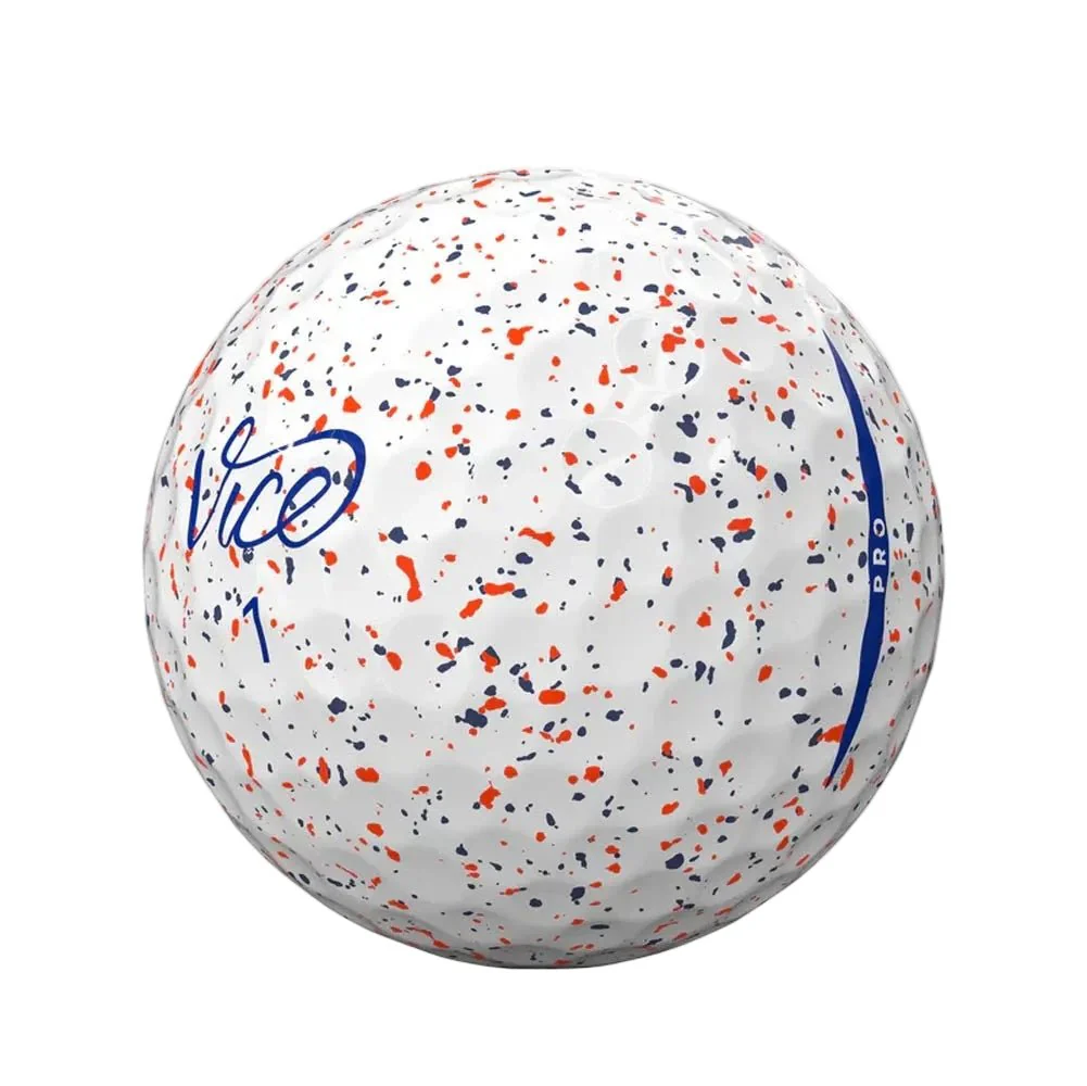 Vice Golf Pro Golf Balls - Drip Red/Blue - Image 3