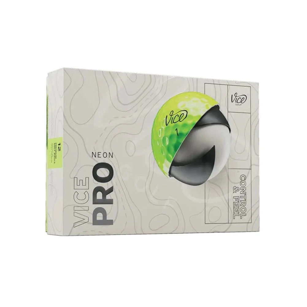 Vice Golf Pro Golf Balls - Neon Lime