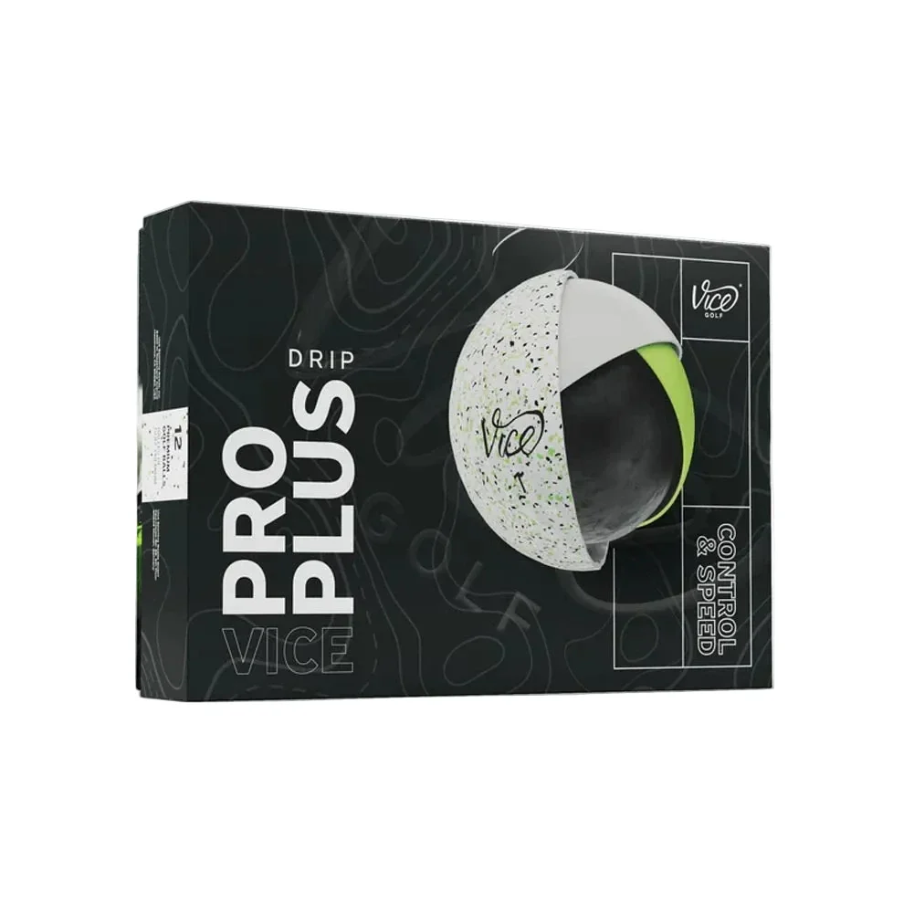 Vice Golf Pro Plus Golf Balls - Drip Lime