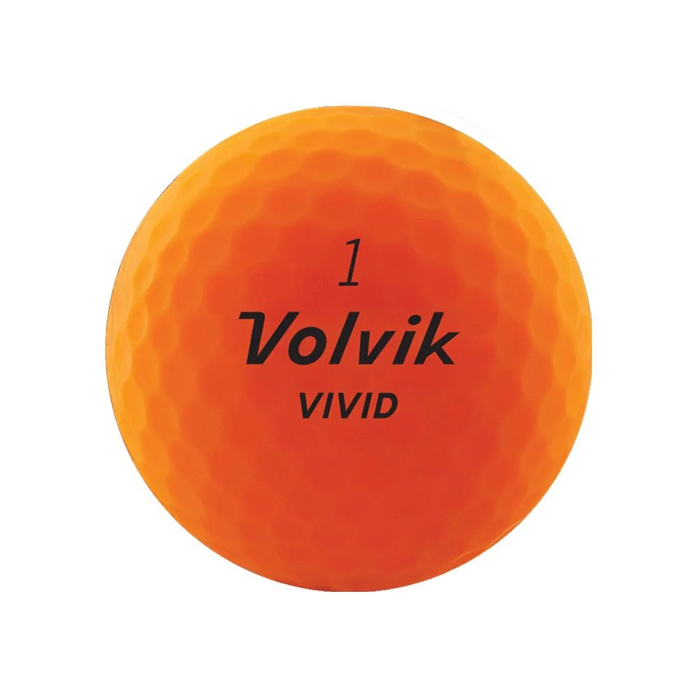 Volvik Vivid Golf Balls - Matte Orange - 2022 - Image 2