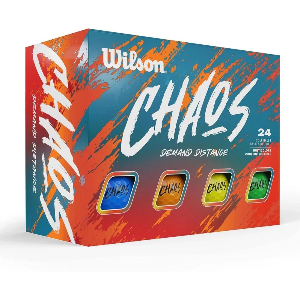 Wilson CHAOS Golf Balls - Multi - 24 Pack