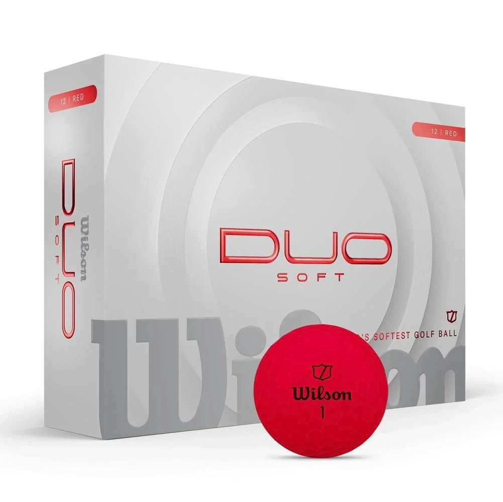 Wilson DUO Soft Red Personalized Golf Balls - Image 2