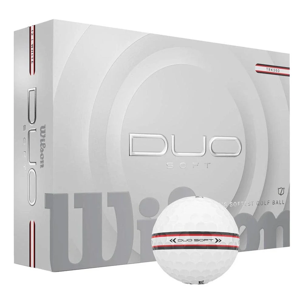 Wilson Duo Soft TRK360 Golf Balls - White/Red