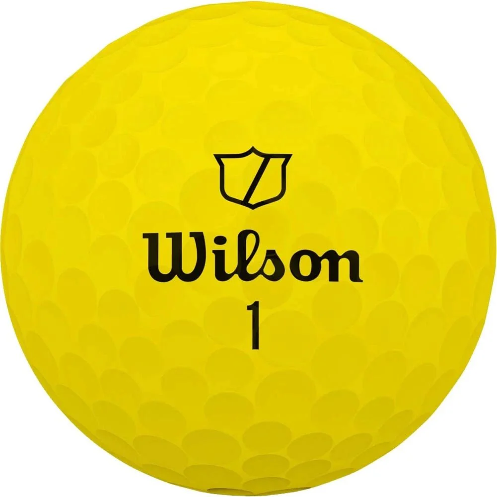 Wilson DUO Soft Yellow Personalized Golf Balls - Image 3