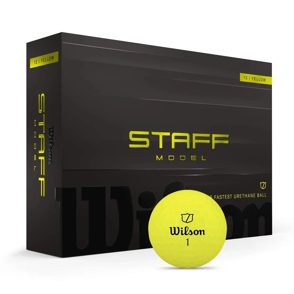 Wilson Staff Model Yellow Personalized Golf Balls - Image 2