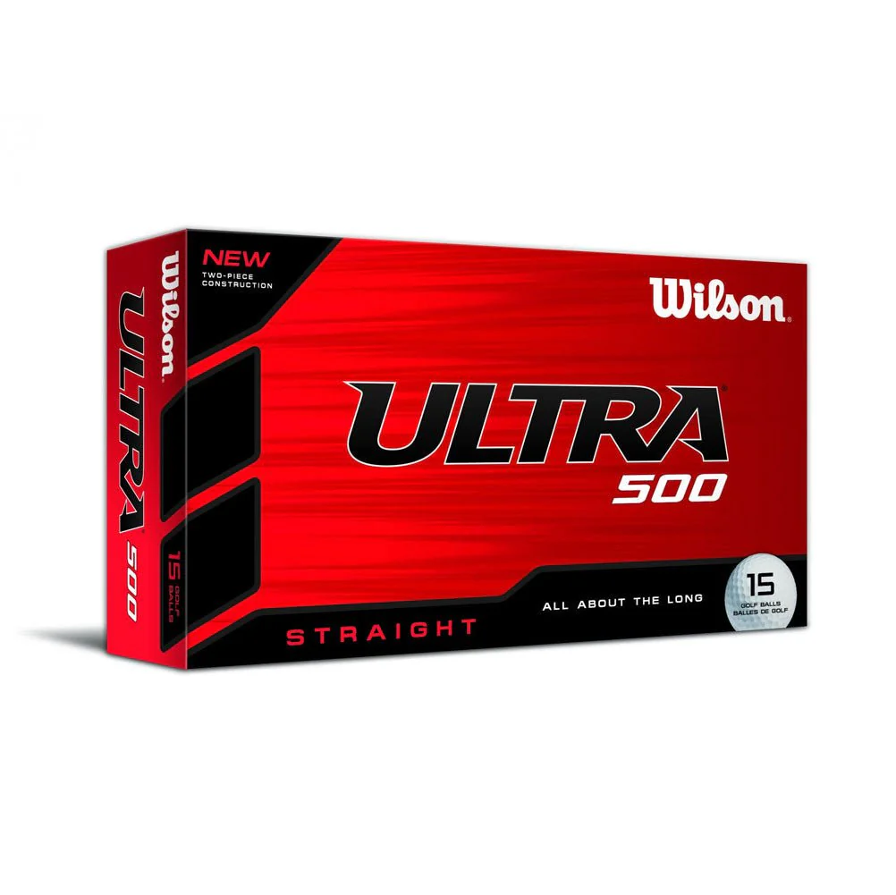 Wilson Ultra 500 Straight Golf Balls - 15 Pack