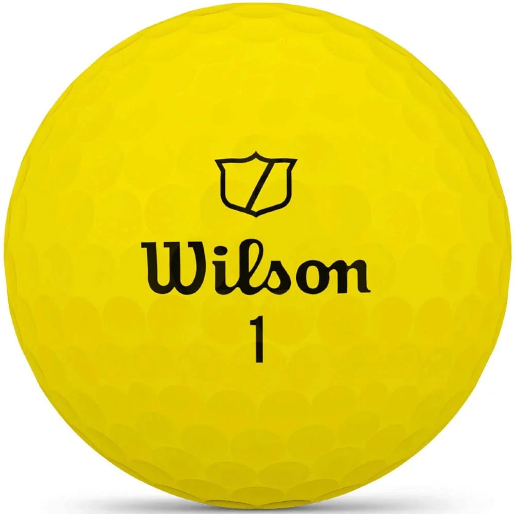 Wilson Triad Yellow Personalized Golf Balls - Image 3
