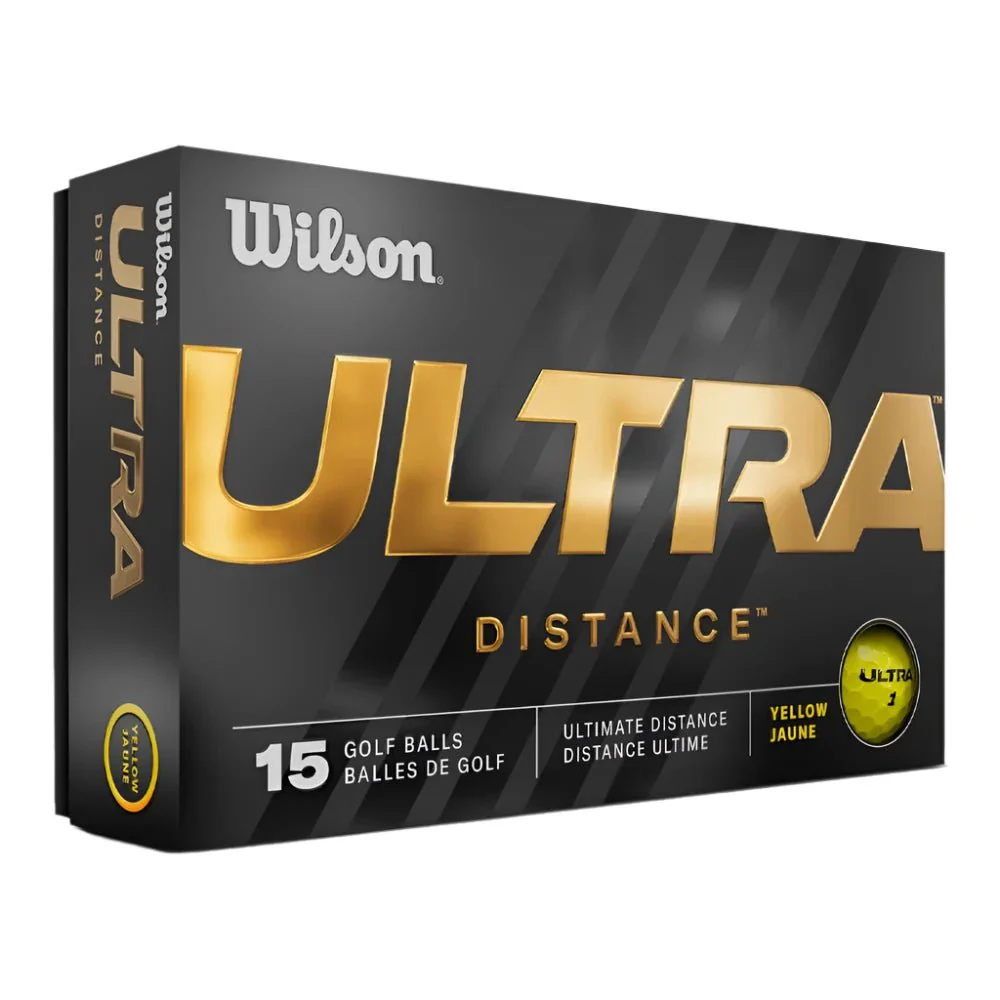 Wilson Ultra Distance Golf Balls - Yellow - Image 3
