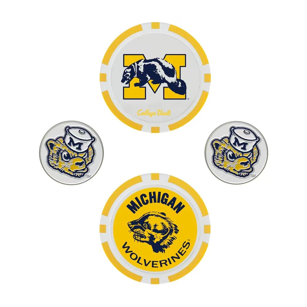 WinCraft NCAA Michigan Wolverines Ball Marker Set