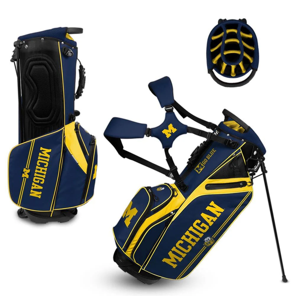 WinCraft NCAA Michigan Wolverines Caddie Carry Hybrid Bag