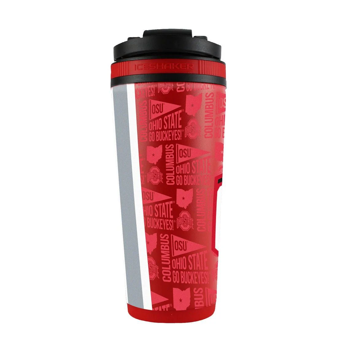 WinCraft NCAA Ohio State Buckeyes Stainless Steel 4D Ice Shaker - 26 oz - Image 2