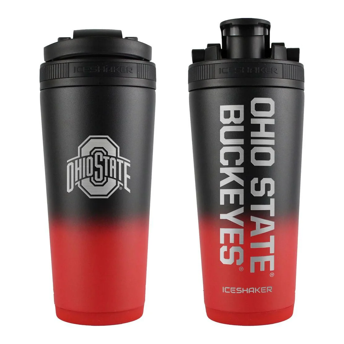 WinCraft NCAA Ohio State Buckeyes Stainless Steel Ombre Ice Shaker - 26 oz