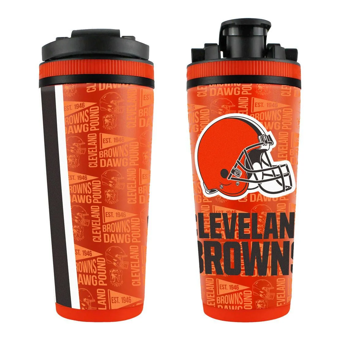 WinCraft NFL Cleveland Browns Stainless Steel 4D Ice Shaker - 26 oz