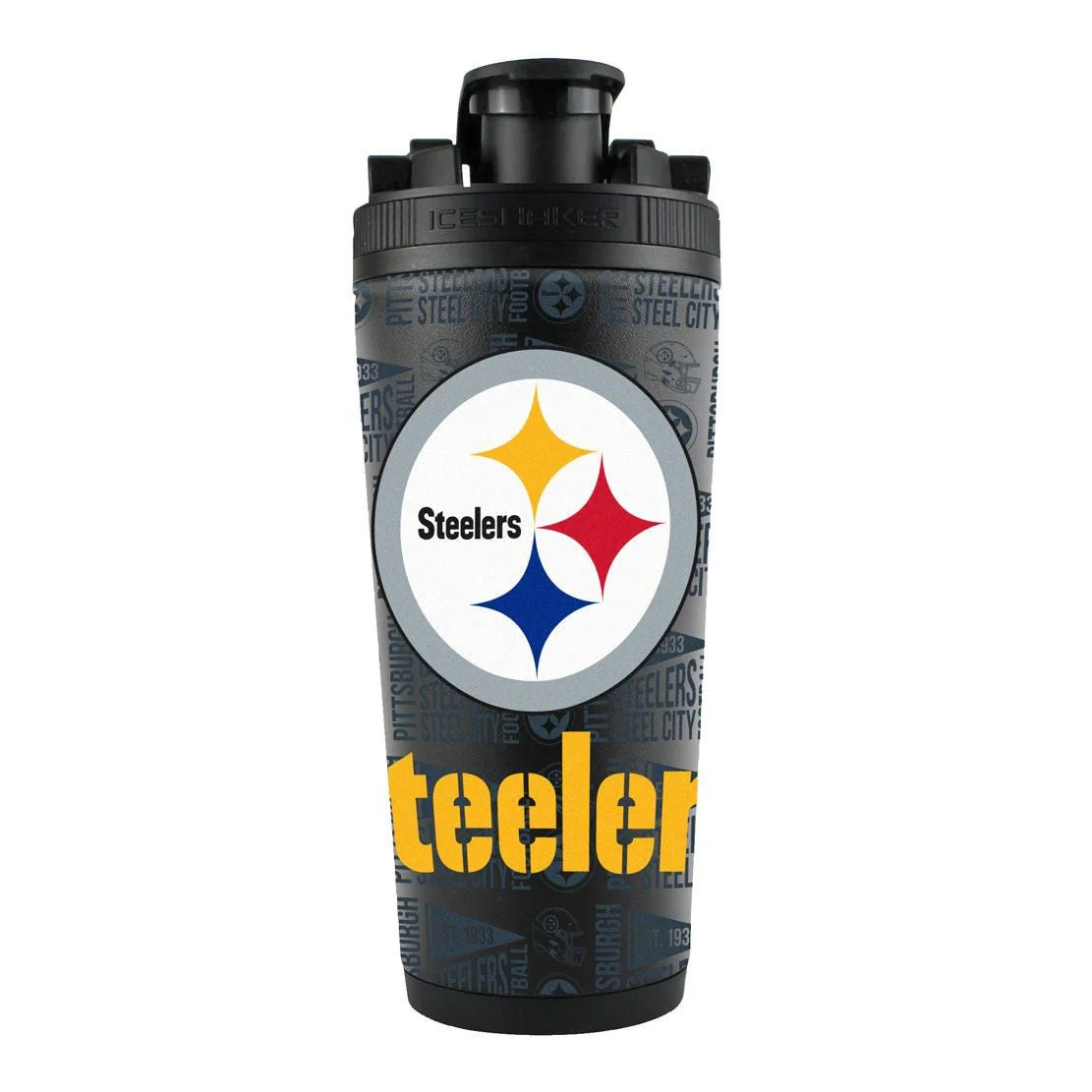 WinCraft NFL Pittsburgh Steelers Stainless Steel 4D Ice Shaker - 26 oz - Image 3