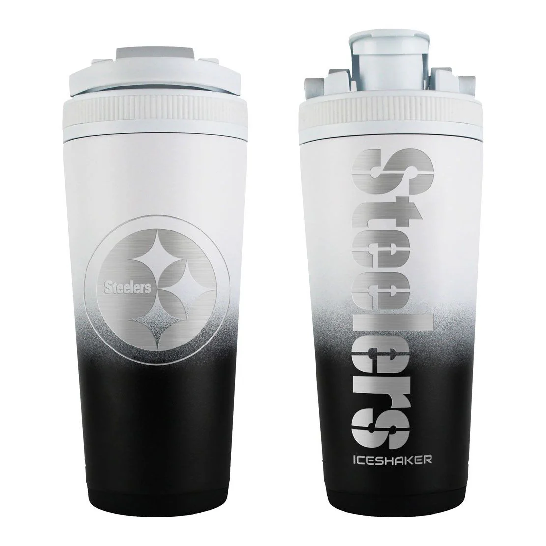 WinCraft NFL Pittsburgh Steelers Stainless Steel Ombre Ice Shaker - 26 oz