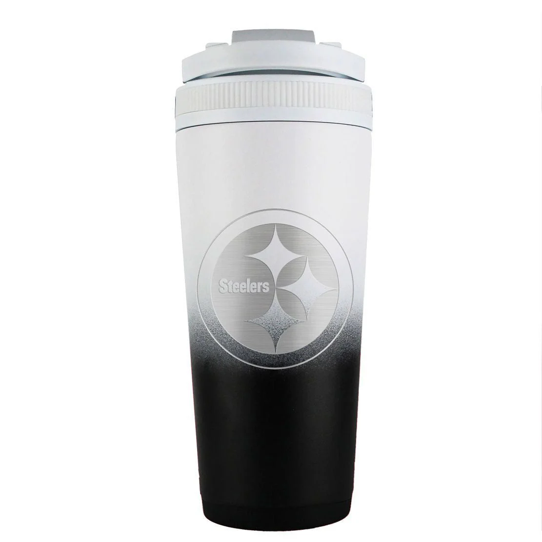 WinCraft NFL Pittsburgh Steelers Stainless Steel Ombre Ice Shaker - 26 oz - Image 2