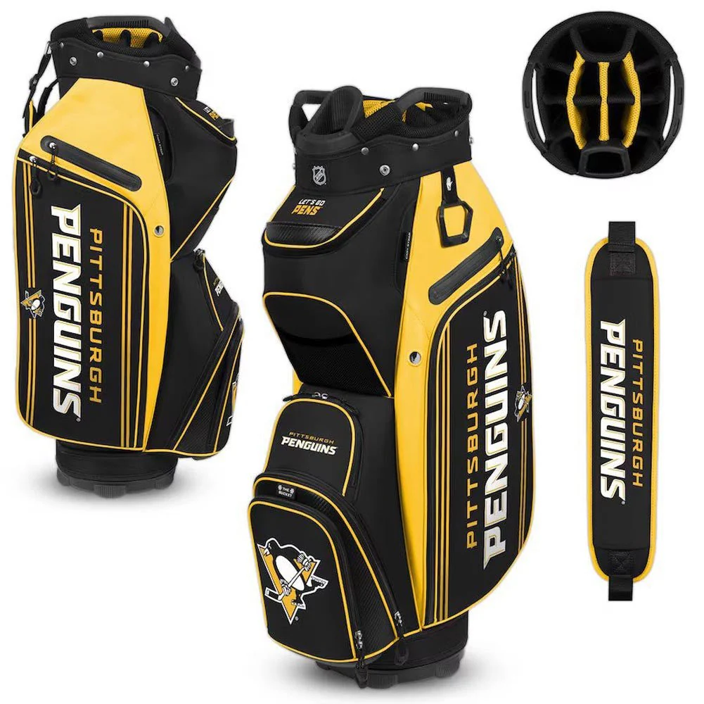 WinCraft NHL Bucket III Cooler Cart Bag - Pittsburgh Penguins